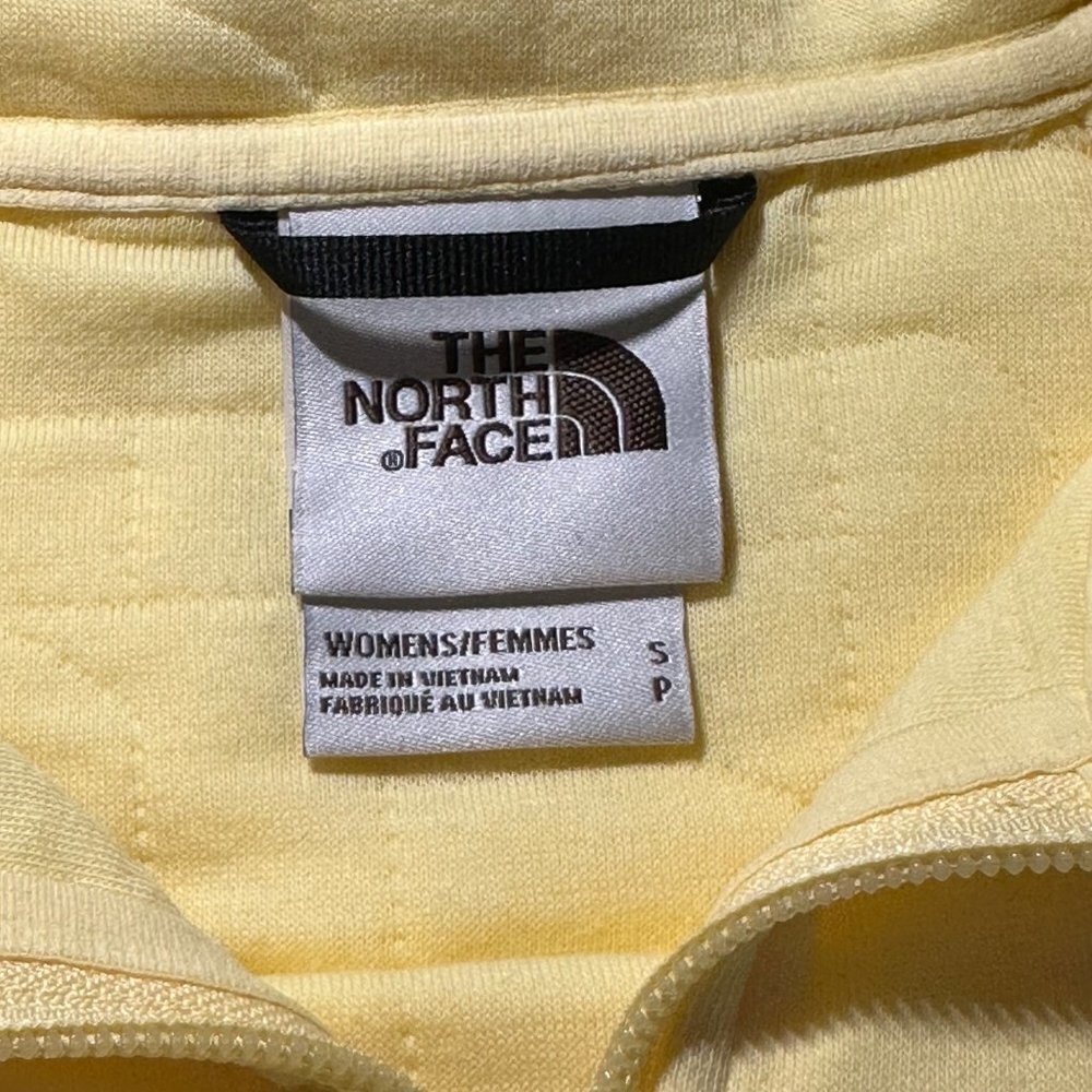 The North Face Longs Peak Quilted 1/4 Zip Jacket Size S Pale Banana White - Picture 7 of 11